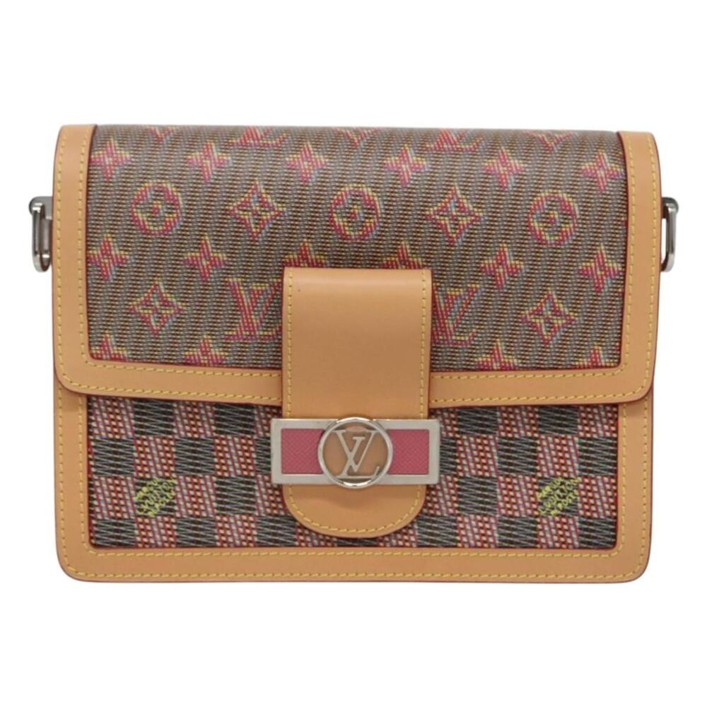 Louis Vuitton Monogram LV Pop Dauphine MM Shoulder Bag Red